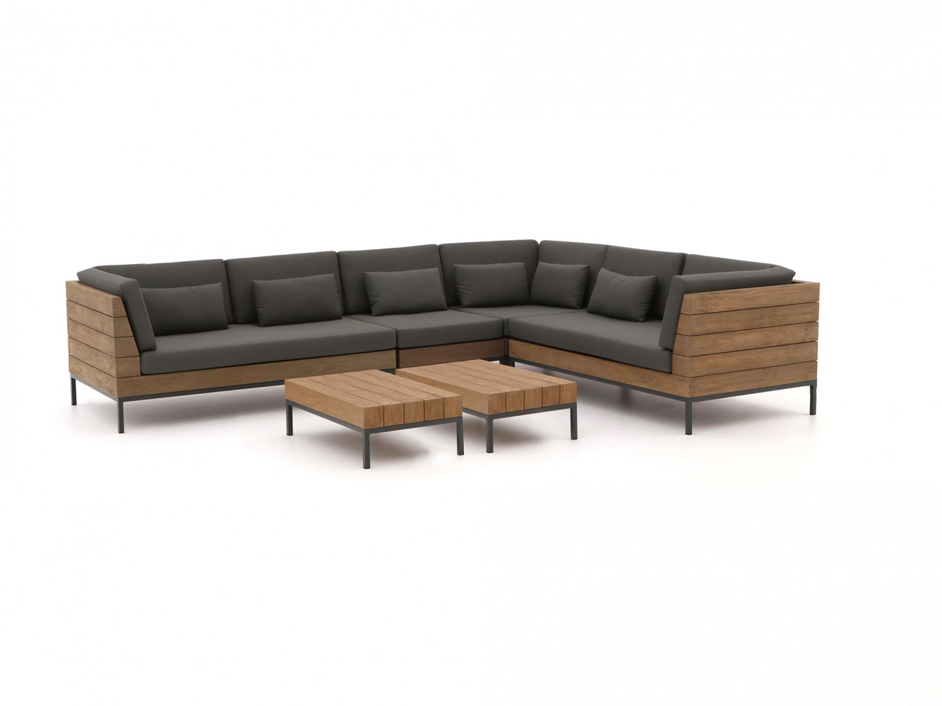 teak design hoek loungebank