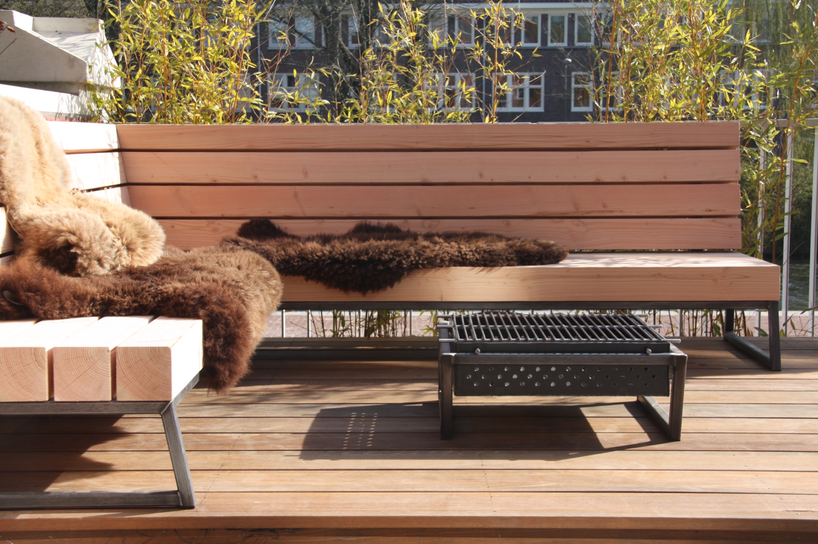 stoere loungeset voor in de tuin