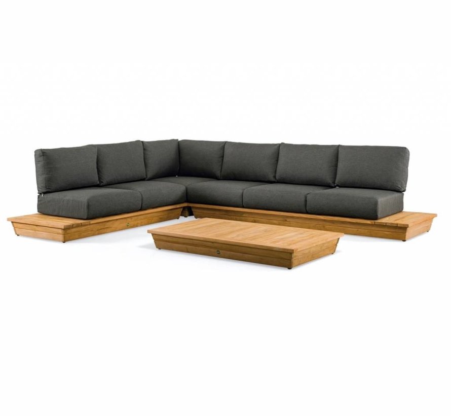 mooie houten loungehoek