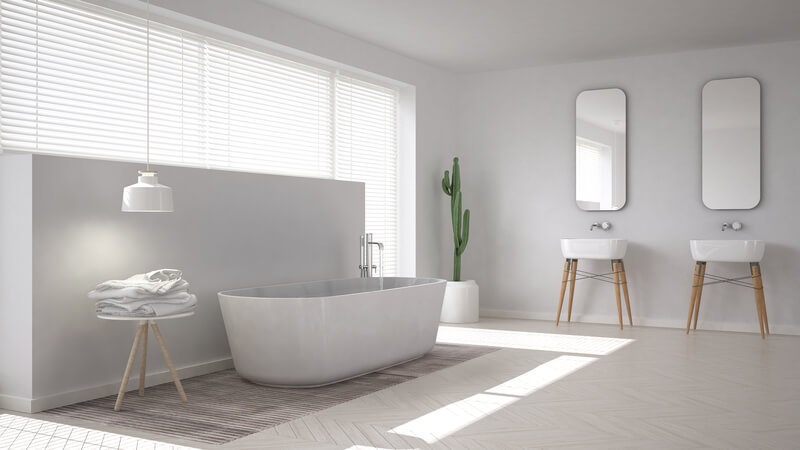 badkamer in scandinavische stijl