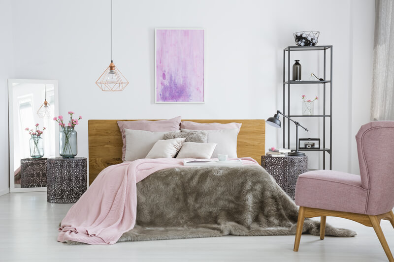 slaapkamer roze accessoires