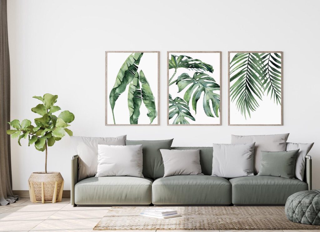 Botanisch Design Canvas Poster Set