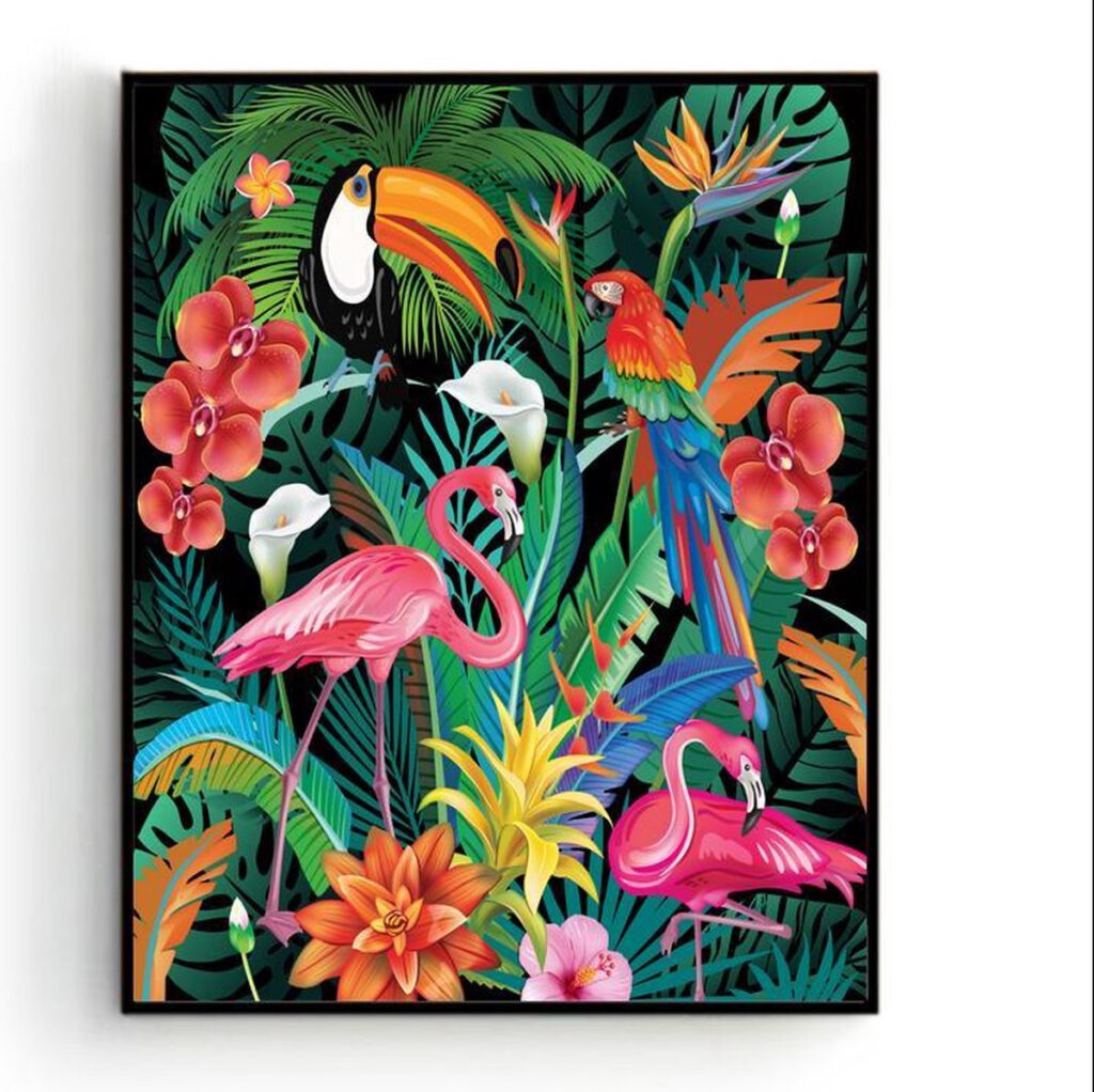 Vintage Poster Tropische Dieren