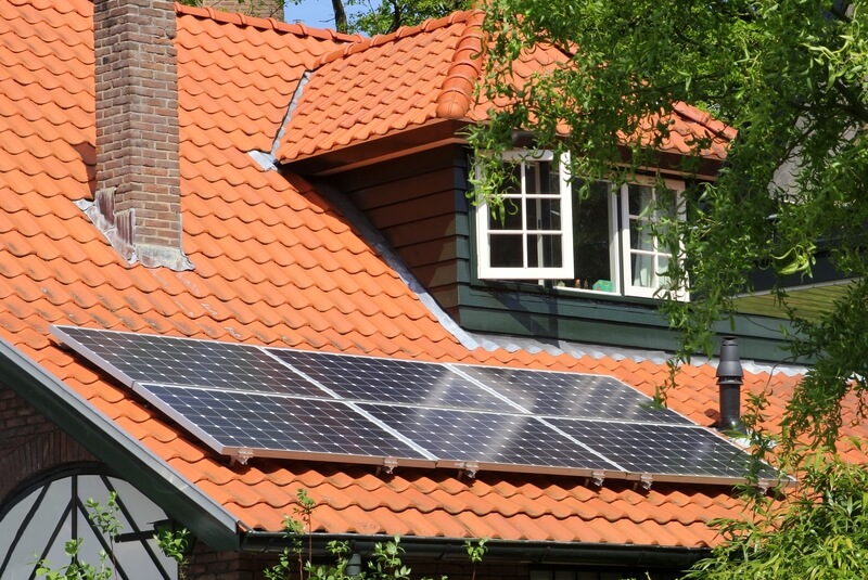 zonnepanelen op het dak