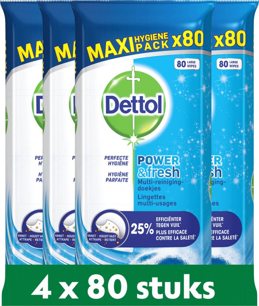 Dettol Power & Fresh schoonmaakdoekjes